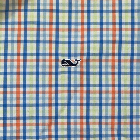 Vineyard Vines by Shep & Ian Whale Shirt Cotton Plaid Button Down Men's Size L - Picture 6 of 11